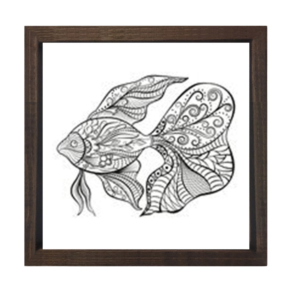 Mandala  Balık  Tablosu