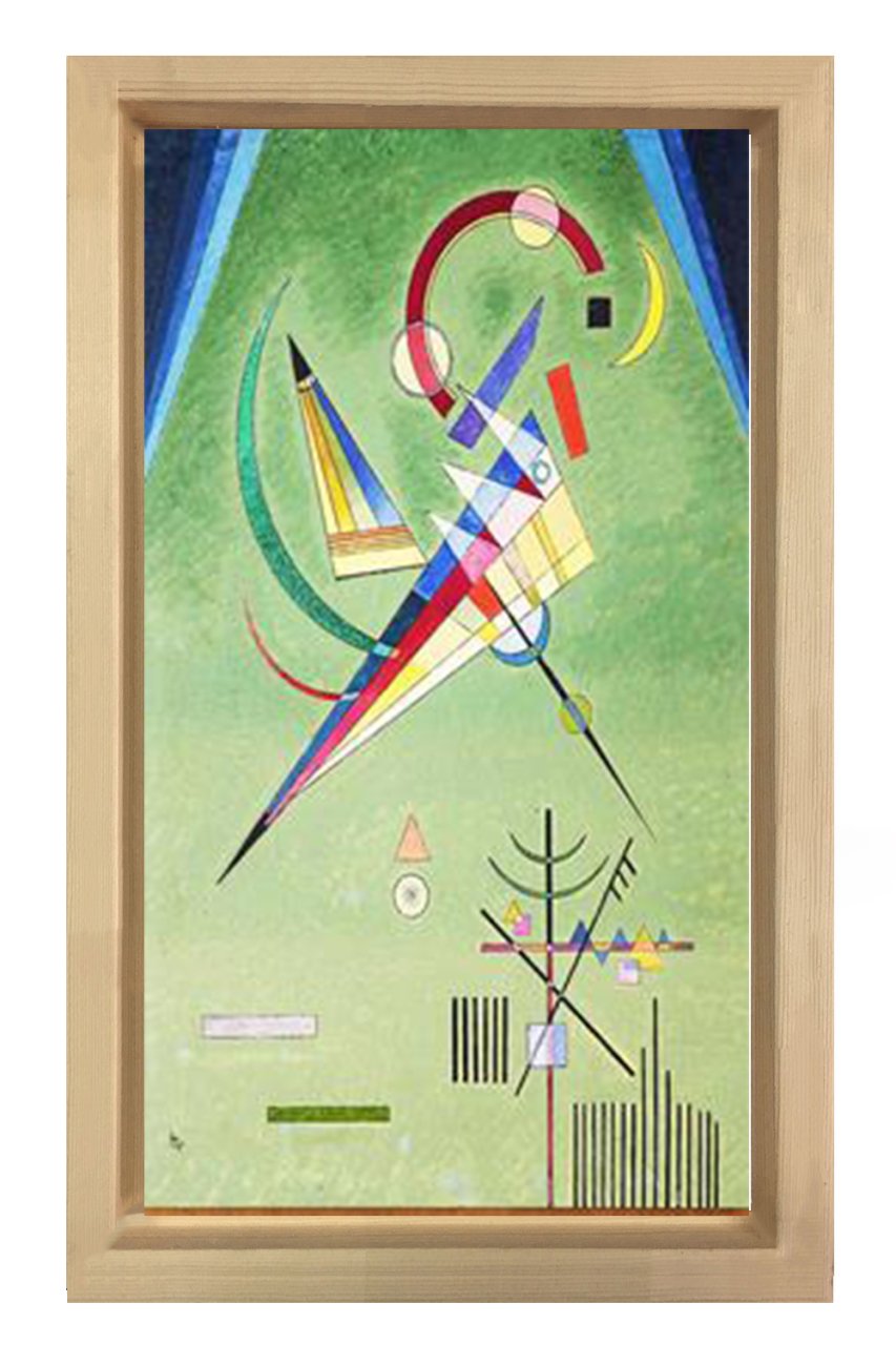 Vassily Kandisky Tablosu Naturel Ahşap Çerçeve - 45x30