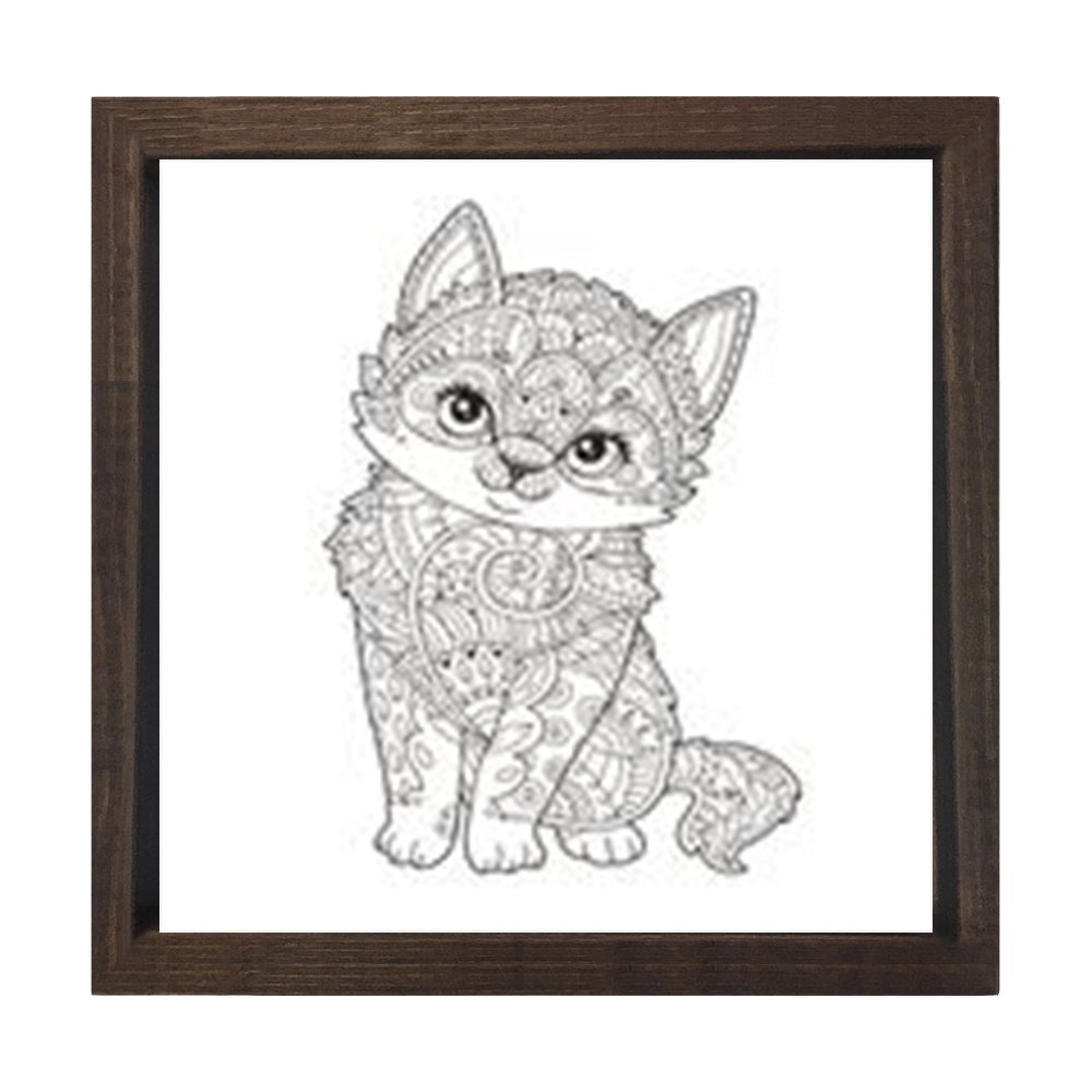 Mandala Kedi Tablosu