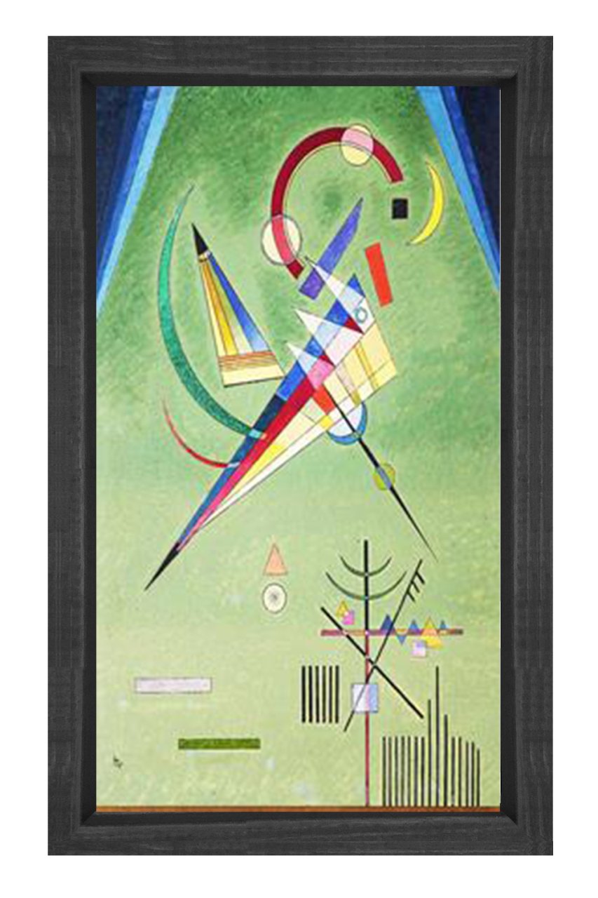 Vassily Kandisky Tablosu Siyah Ahşap Çerçeve - 45x30