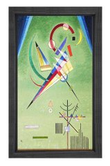 Vassily Kandisky Tablosu Siyah Ahşap Çerçeve - 45x30