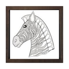 Mandala Zebra Tablosu