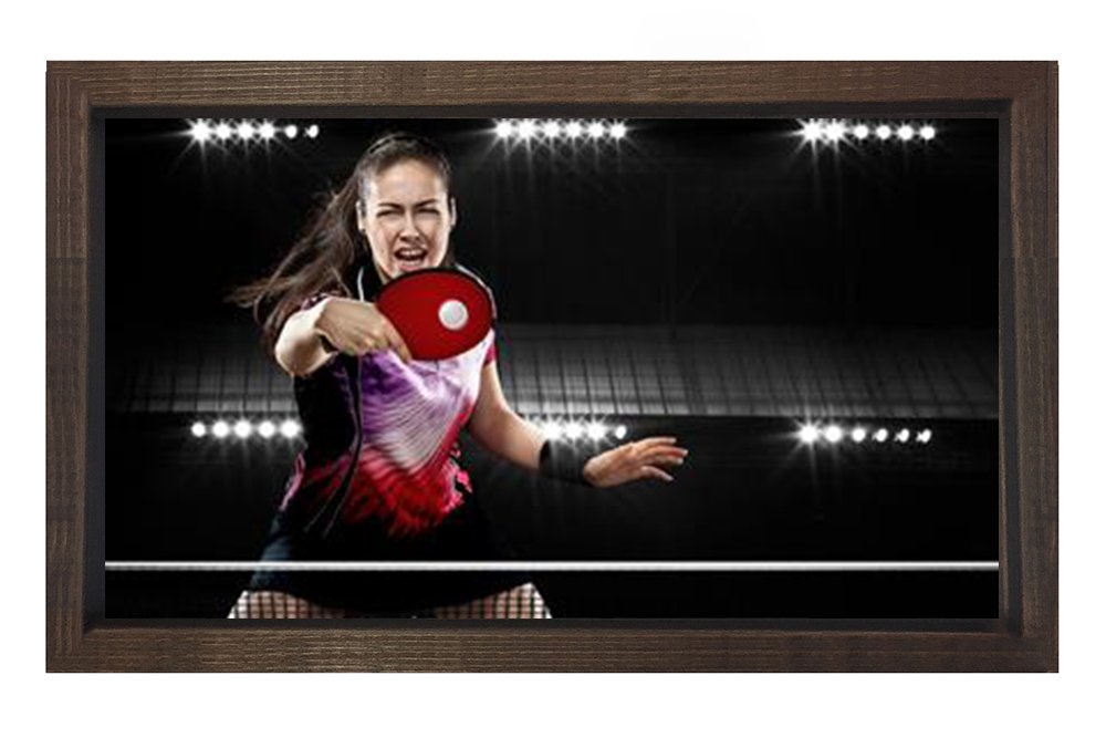 Masa Tenisi Tablosu Kahverengi Ahşap Çerçeve - 70x100