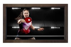 Masa Tenisi Tablosu Kahverengi Ahşap Çerçeve - 70x100