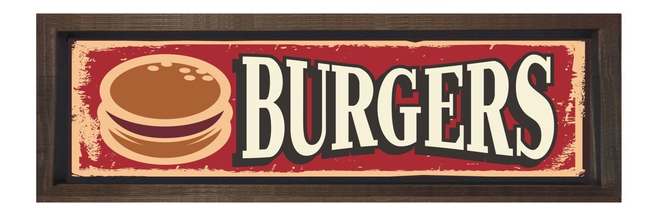 Burger Restoran Afiş Tablosu