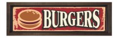 Burger Restoran Afiş Tablosu