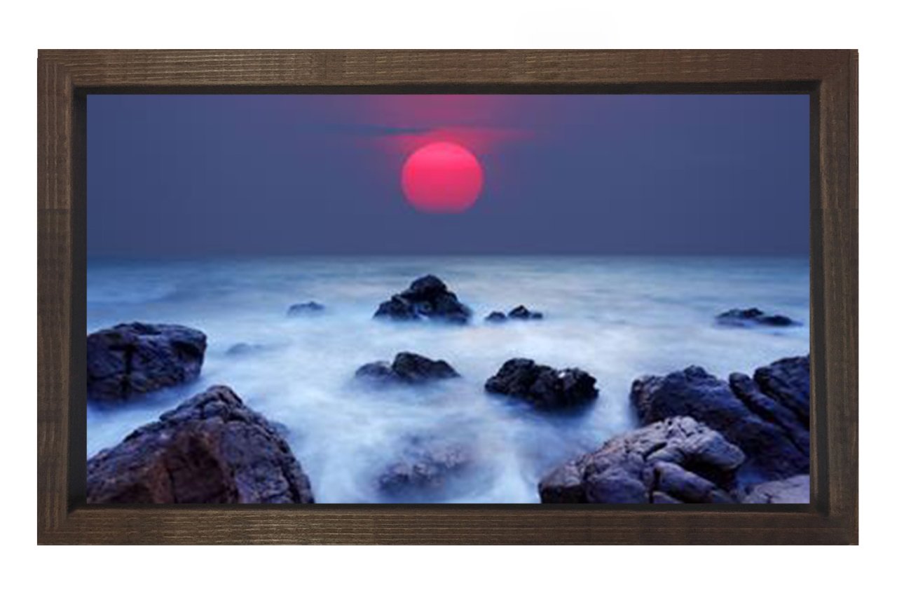 Güneş Batımı ve Deniz Kayalıkları Tablosu