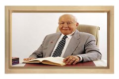 Sayın:Necmettin Erbakan Tablosu Naturel Ahşap - 45x30