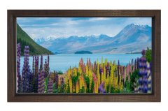 Muhteşem Doğa Manzarası Tablosu Kahverengi Ahşap - 100x150