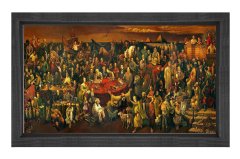 103 Ünlü Tablosu Siyah Ahşap Çerçeve - 40x60