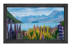 Muhteşem Doğa Manzarası Tablosu Siyah Ahşap - 100x150