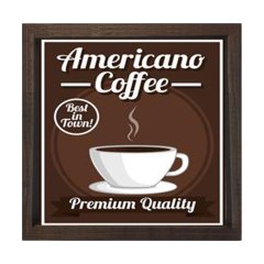 Americano Cafe Reklam Afiş Tablosu