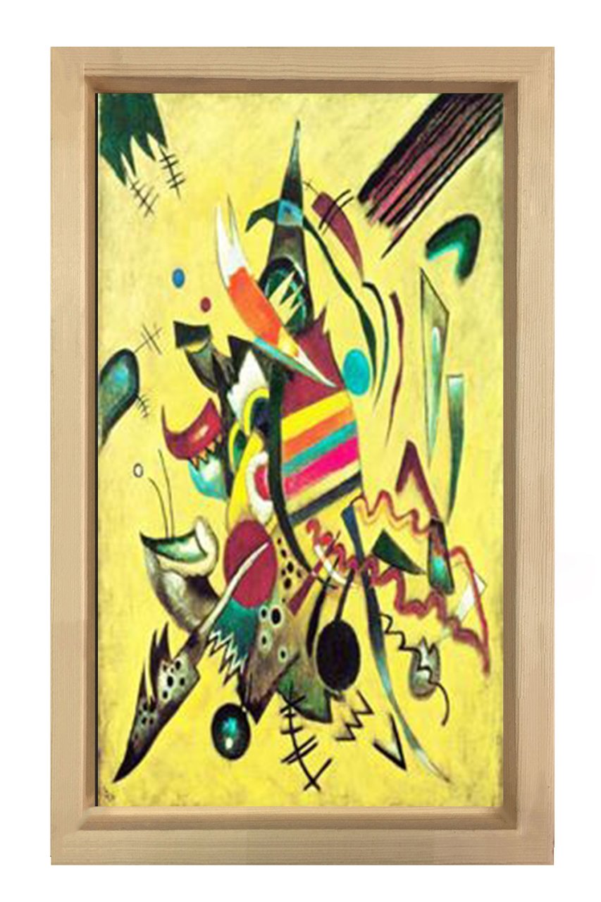 Vassily Kandisky Tablosu Naturel Ahşap Çerçeve - 100x200