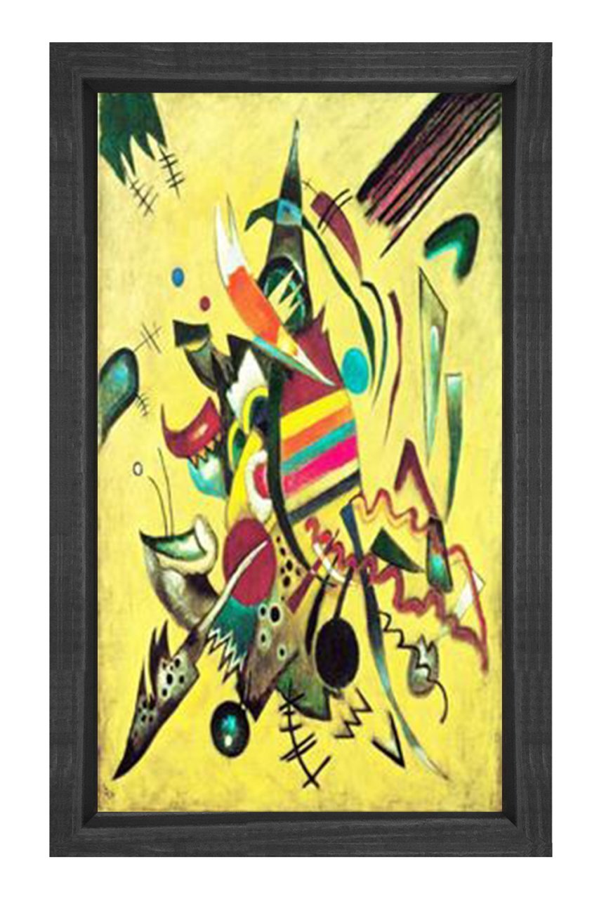 Vassily Kandisky Tablosu Siyah Ahşap Çerçeve - 70x100