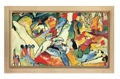 Vassily Kandisky Tablosu Naturel Ahşap Çerçeve - 50x90