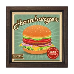Hamburgerler Reklam Afişi Tablosu