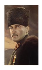 Atatürk Portre Tablosu Çerçevesiz - 100x200
