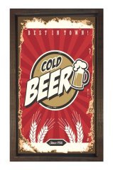 Soğuk Bira Reklam Afişi Tablosu
