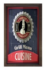 Steak House Menu Reklam Afiş Tablosu
