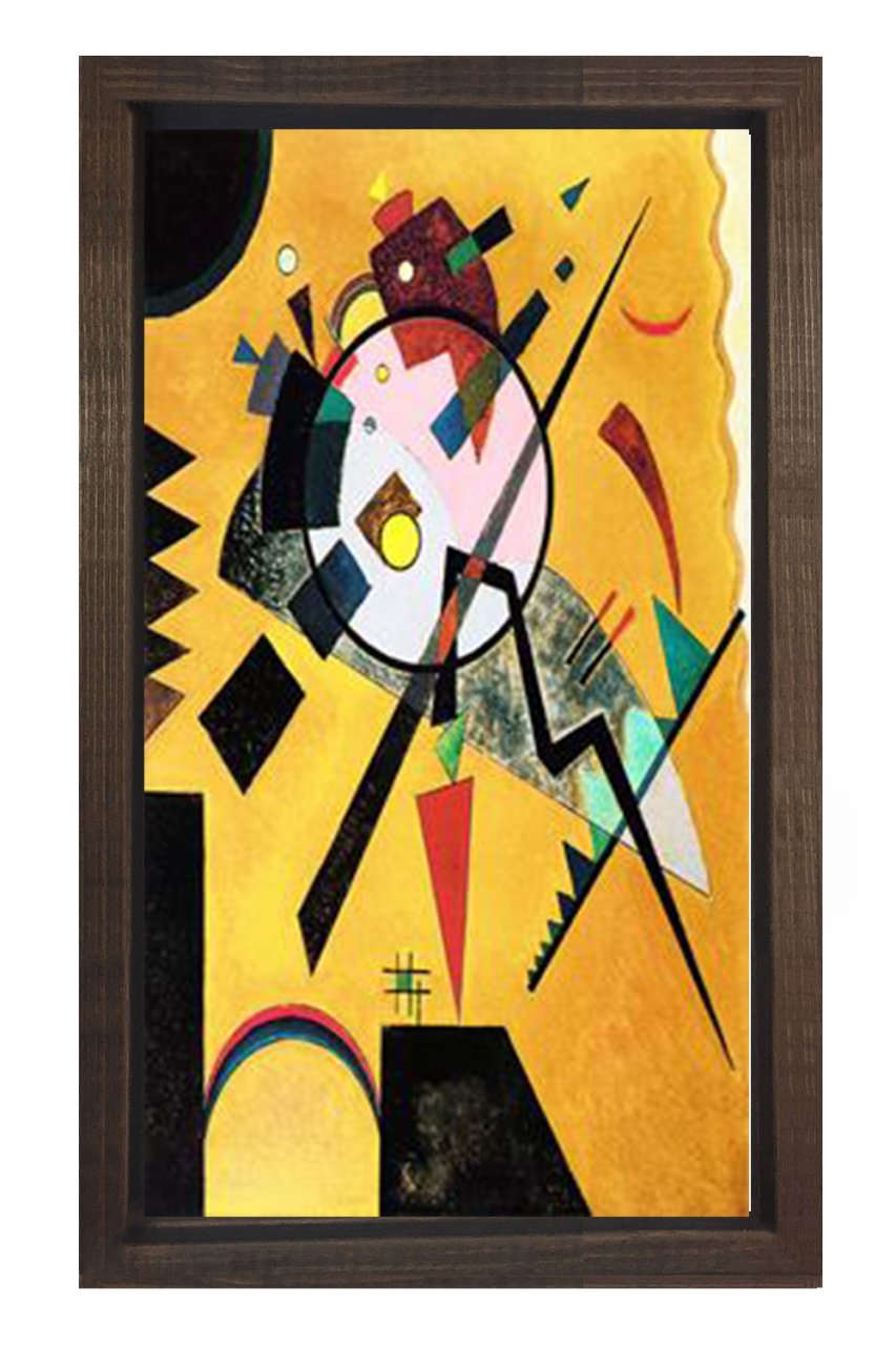 Vassily Kandisky Tablosu Kahverengi Ahşap Çerçeve - 50x70