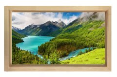 Muhtesem Manzara Tablosu Naturel Ahşap - 40x60