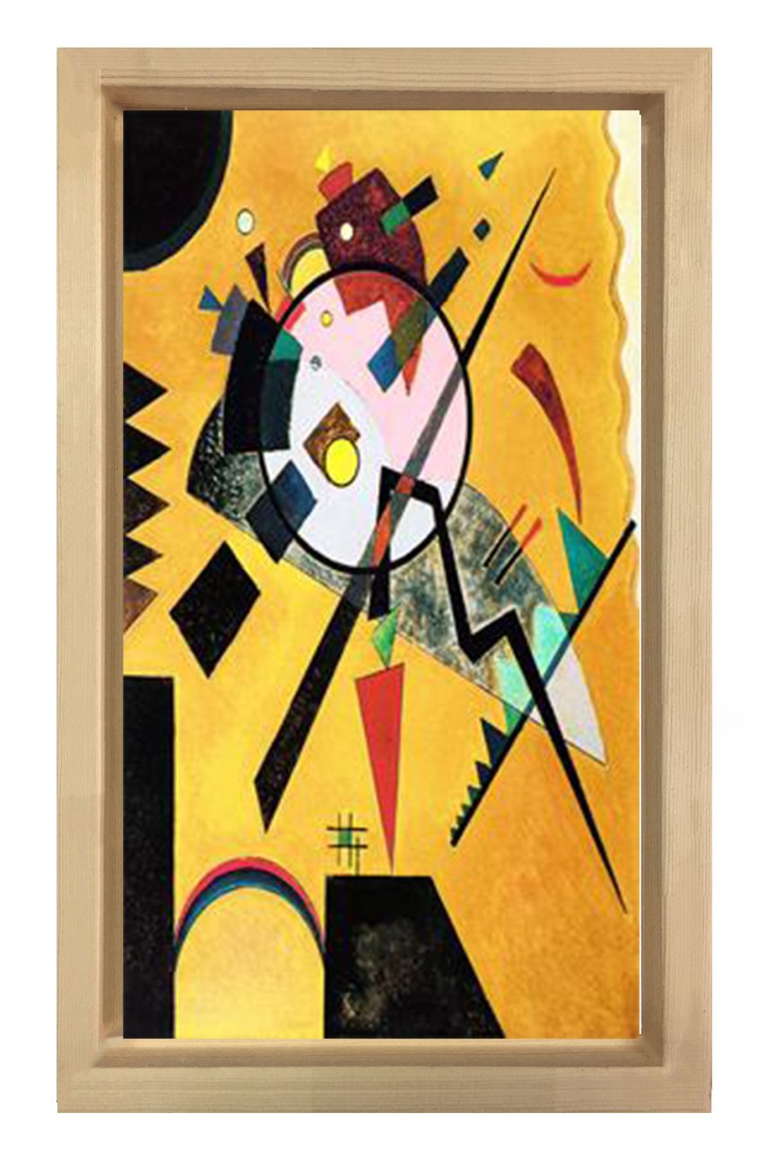 Vassily Kandisky Tablosu Naturel Ahşap Çerçeve - 50x70