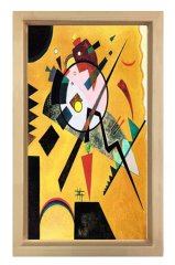 Vassily Kandisky Tablosu Naturel Ahşap Çerçeve - 50x70