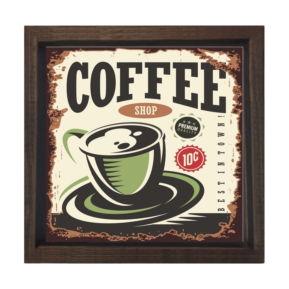 Coffee Vintage Reklam Afişi Tablosu