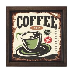 Coffee Vintage Reklam Afişi Tablosu