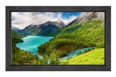 Muhtesem Manzara Tablosu Siyah Ahşap - 40x60