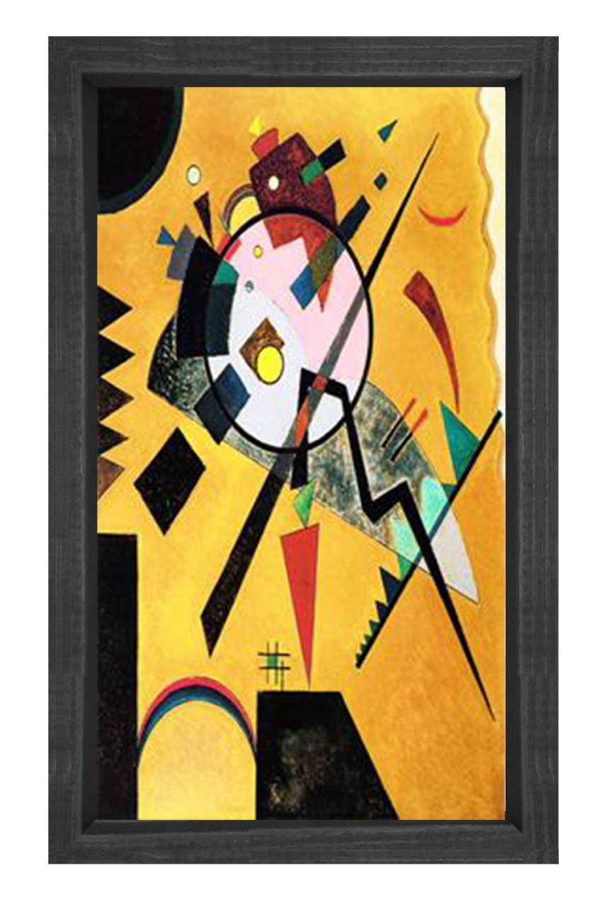 Vassily Kandisky Tablosu Siyah Ahşap Çerçeve - 100x150