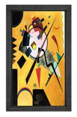 Vassily Kandisky Tablosu Siyah Ahşap Çerçeve - 100x150