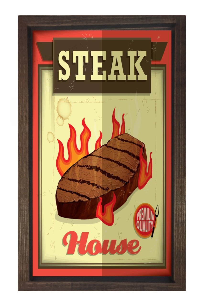 Steak Et Reklam Afişi Tablosu
