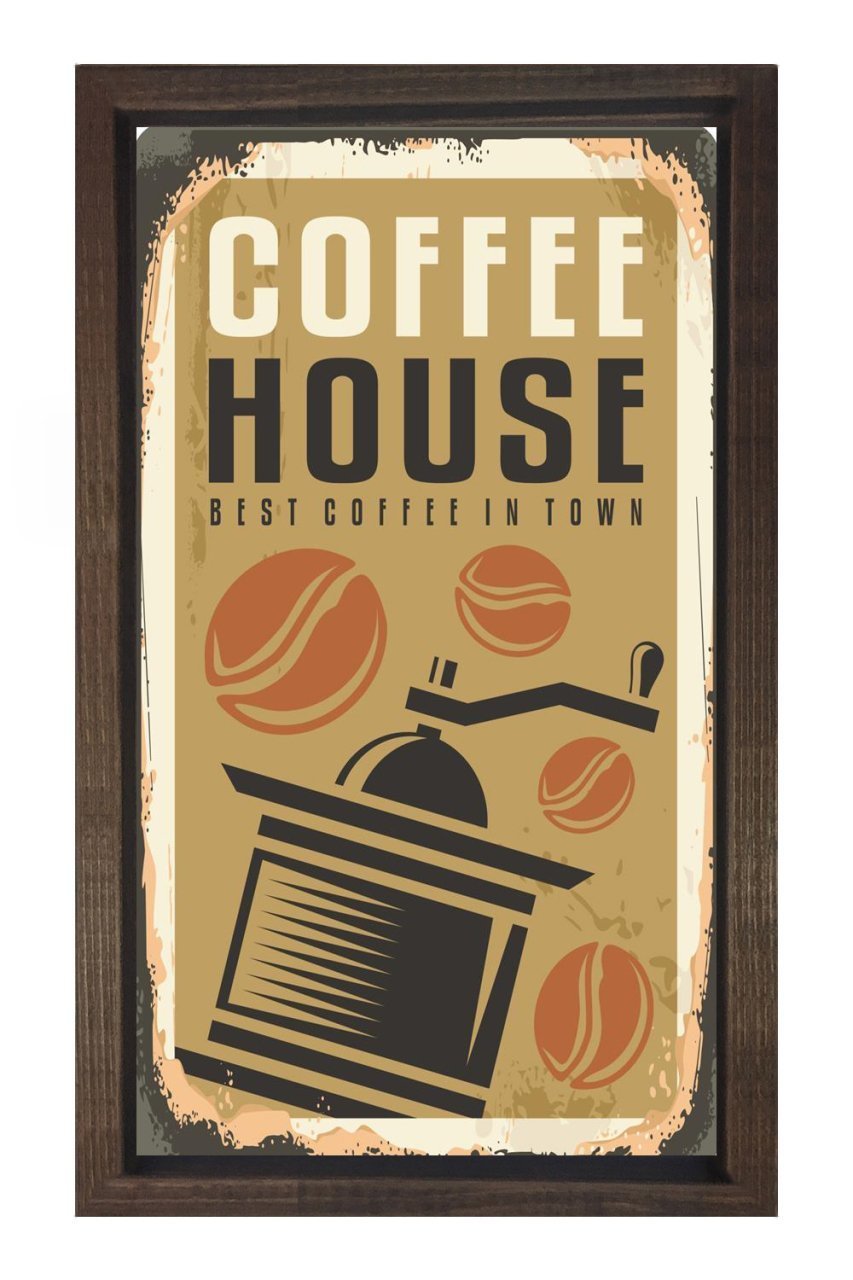 Coffee Evi Reklam Afişi Tablosu