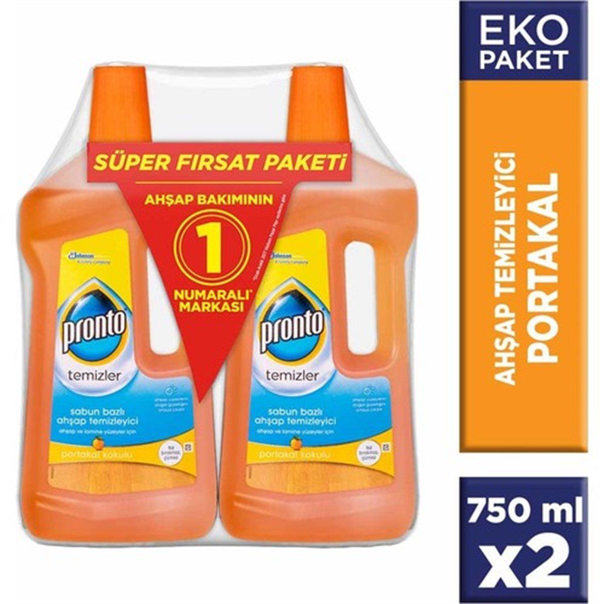 Pronto Ahşap Temizleyici Portakal Kokulu 750+750ml