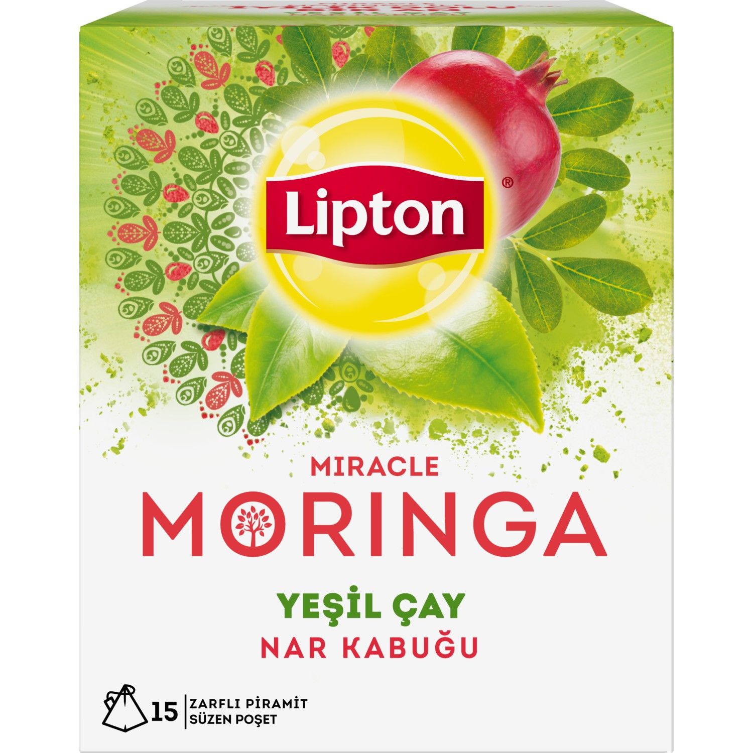 Lipton Moringa Yeşil Çay Nar Kabuğu 15li 22,5gr