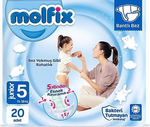 Molfix Havalı Jumbo Boy 5 Beden 11-18kg