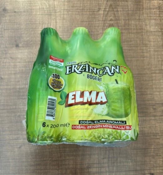 Ekşisu Erzincan Bögert Elma Aromalı Doğal Maden Suyu 6*200 ml