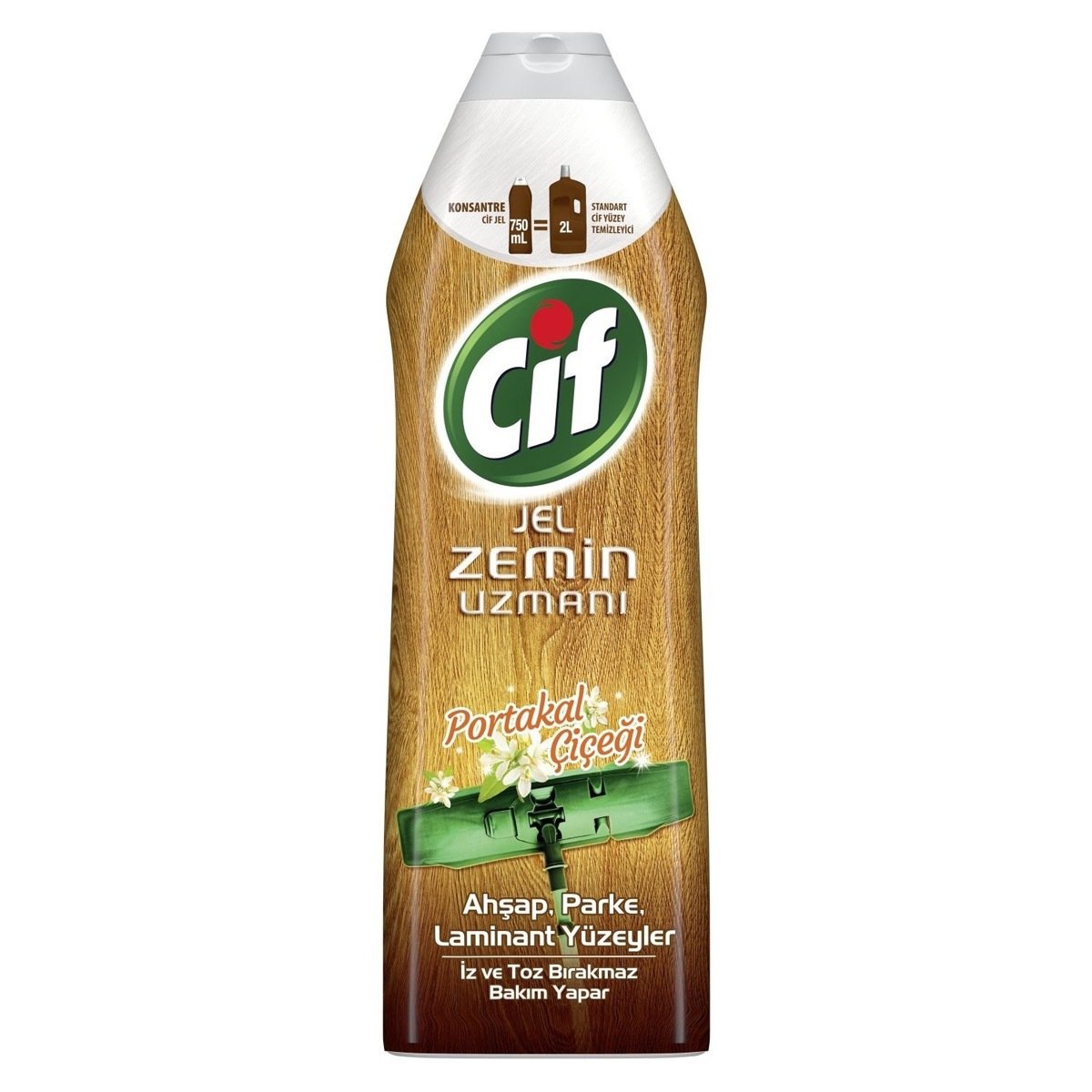 Cif Jel Zemin Uzmanı Portakal Çiçeği Ahşap Parke Laminat Yüzeyler 750ml konsantre