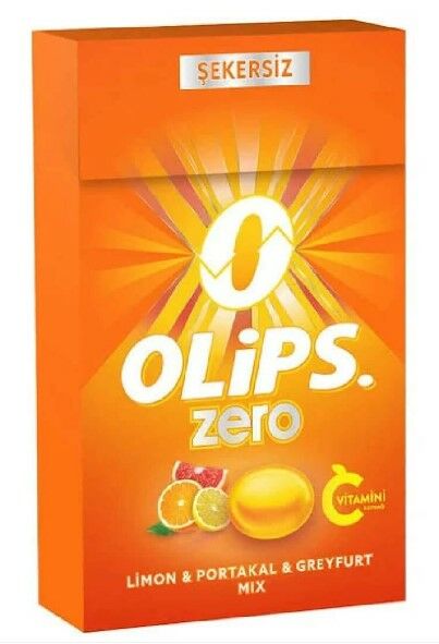 Olip Zero Limon & Portakal & Greyfurt Aromalı Bonbon Şekerleme 28gr