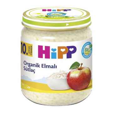 Hipp Organik Elmalı Sütlaç 190gr cam