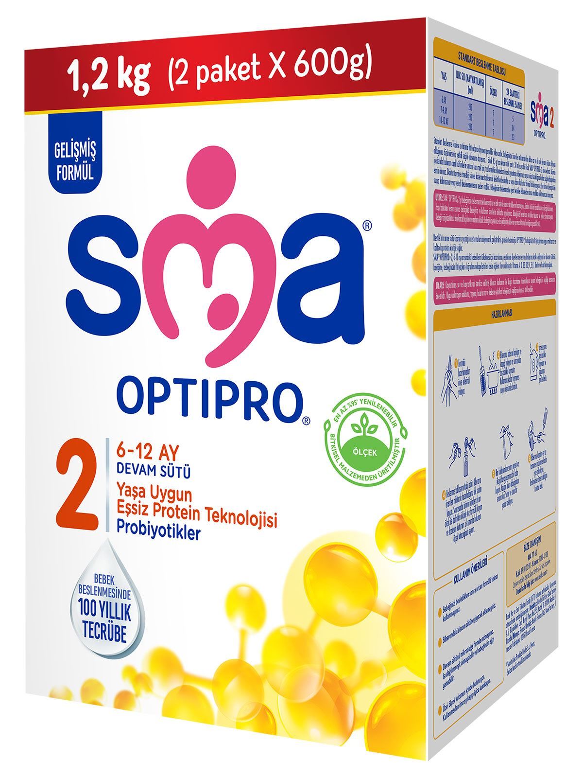 Sma Optipro 2 Devam Sütü 6-12 Ay 1200gr