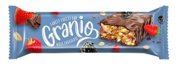 Granio Sütlü Çikolata Kaplamalı Kırmızı Meyveli Tahıl Bar 40
