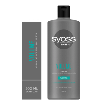 Syoss Şampuan Volume Normal ve İnce Telli Saçlar İçin 500ml