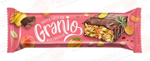 Granio Sütlü Çikolata Kaplamalı Tropik Meyveli Tahıl Bar 40