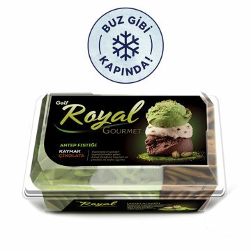 Golf Royal Gourmet Antep Fıstığı, Kaymak, Çikolata Dondurma 850ml