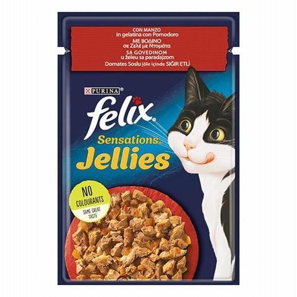 Purına Felix Domates Soslu Jole İçinde Sığır Etli Kedi Maması 85 Gr