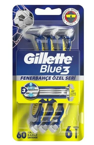 Gillette Blue3 Kartela 6lı Fener Bahçe
