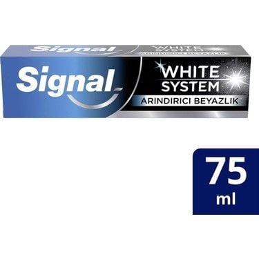 Signal Diş Macunu White System Arındırıcı Beyazlık Aktif Karbon 75ml