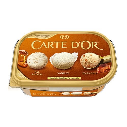 Carte D'or Bal Badem Vanilya Karamel Dondurma 850ml